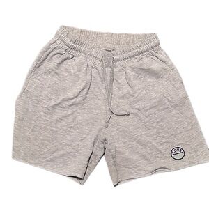 Grey Shorts with Drawstring Waist